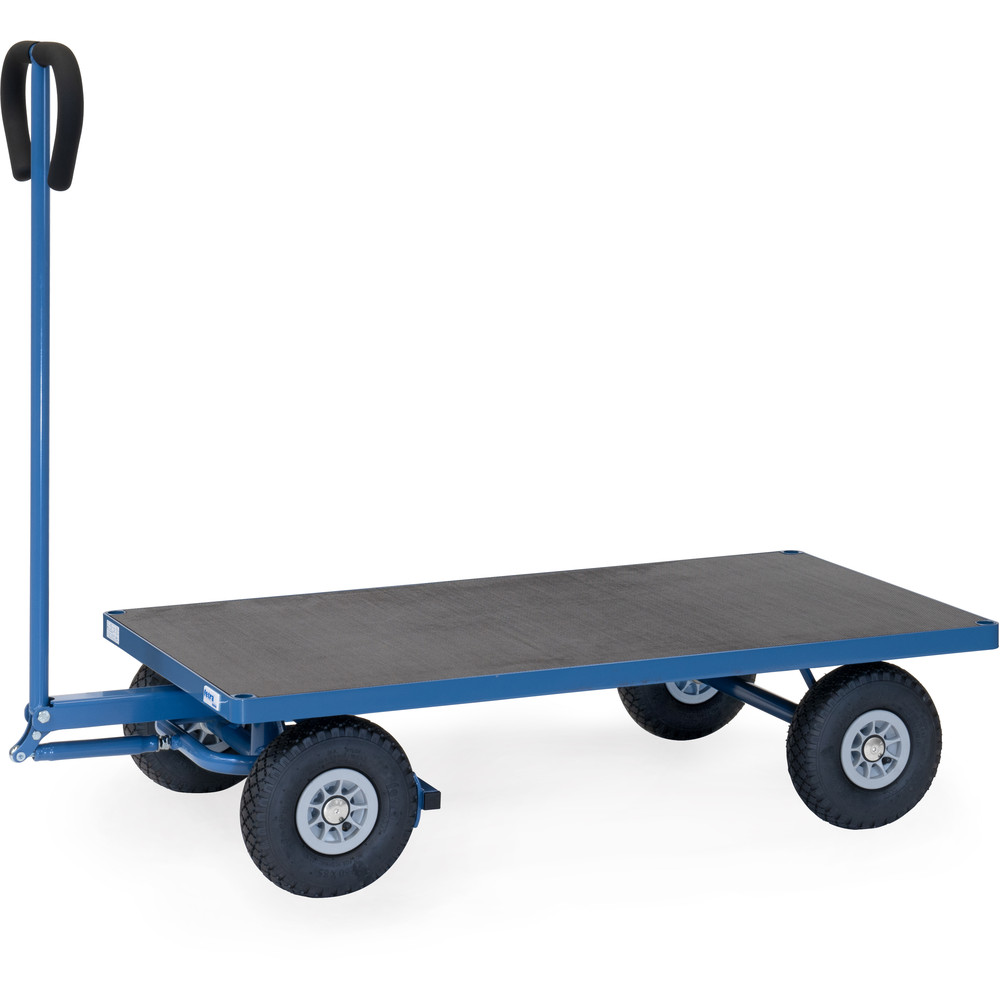 fetra® Hand cart 4002L - 2 axles pneumatic wheels