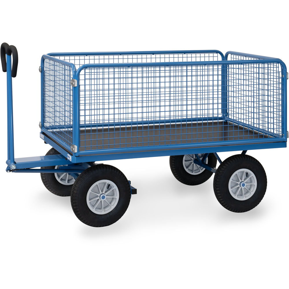 fetra® Handpritschenwagen mit Drahtgitterwänden 6435L
