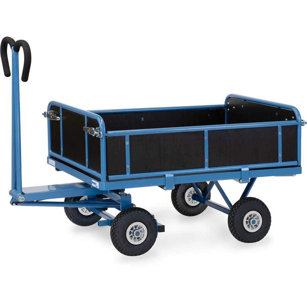 fetra® Handpritschenwagen mit Bordwänden 6453L