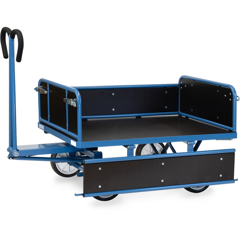 fetra® Handpritschenwagen mit Bordwänden 6453V