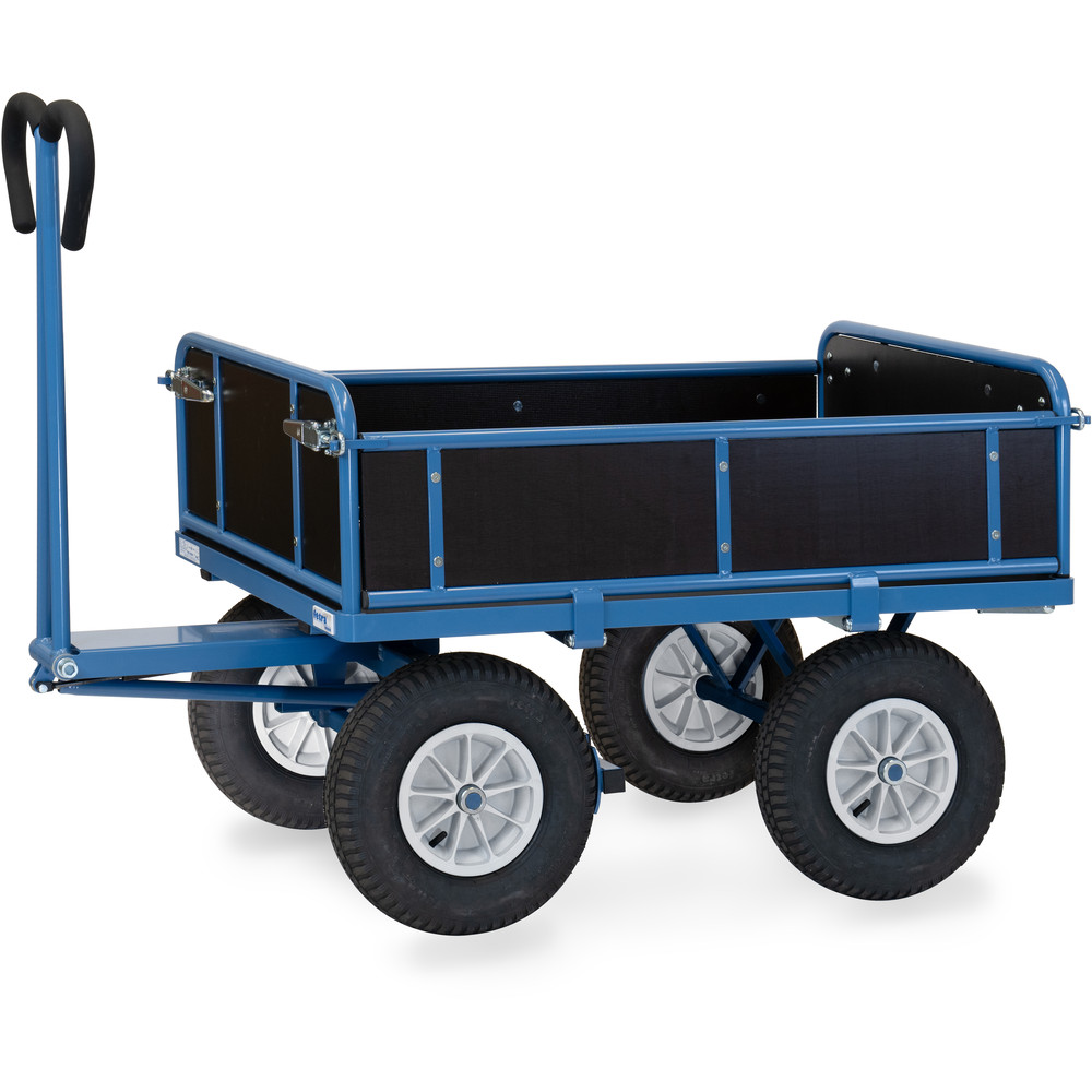 fetra® Handpritschenwagen mit Bordwänden 6454L