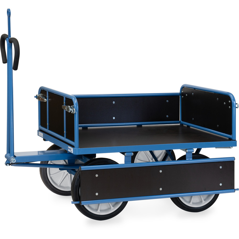 fetra® Handpritschenwagen 6454VZ mit Bordwänden, Zugöse