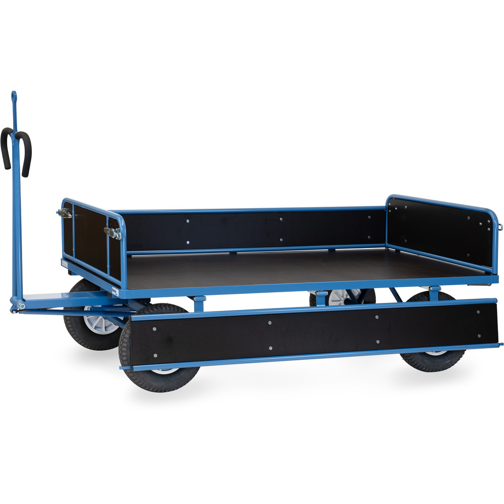 fetra® Handpritschenwagen 6456LZ mit Bordwänden, Zugöse