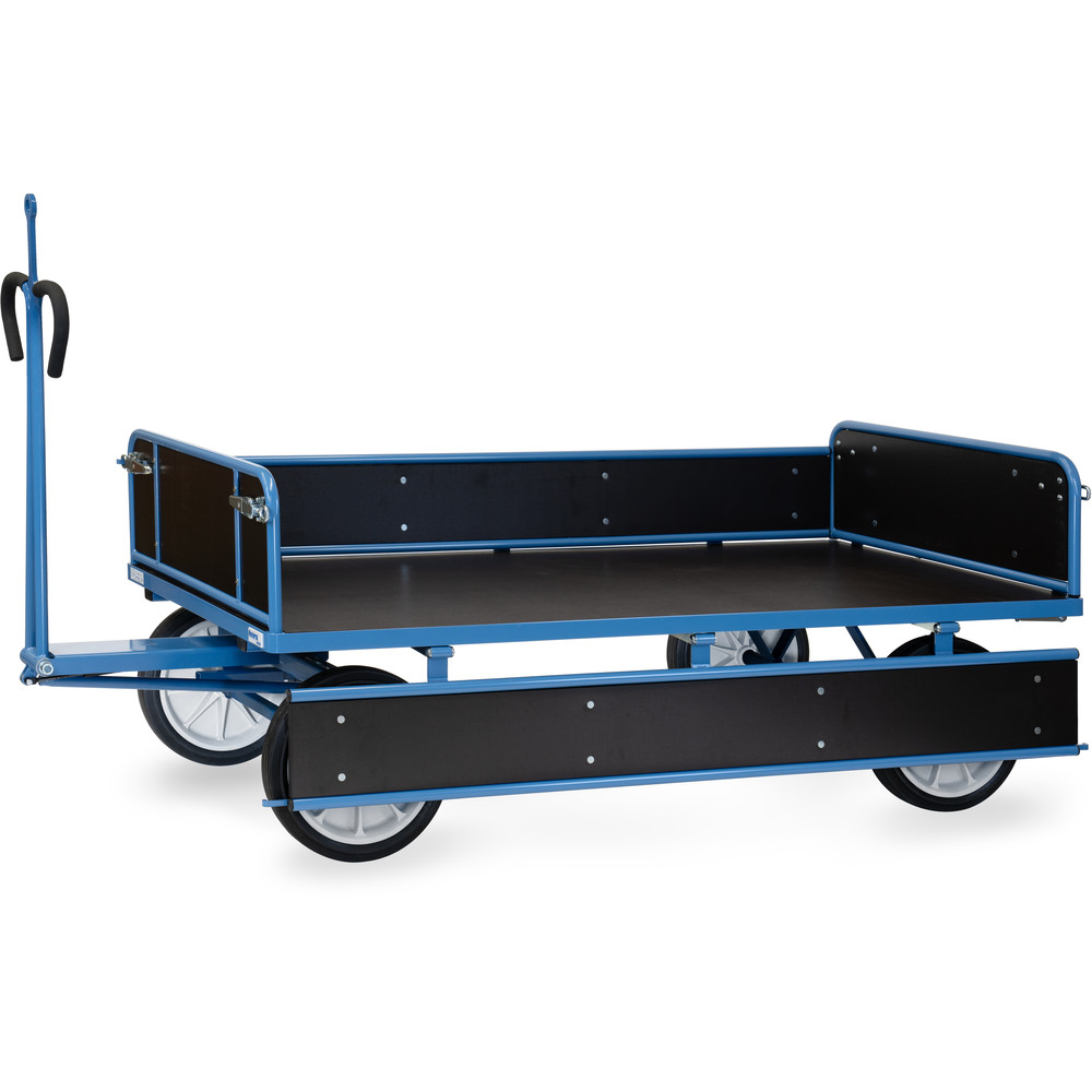 fetra® Handpritschenwagen 6456VZ mit Bordwänden, Zugöse
